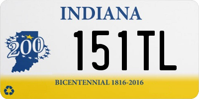 IN license plate 151TL