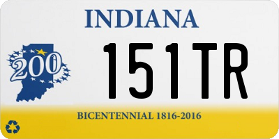 IN license plate 151TR