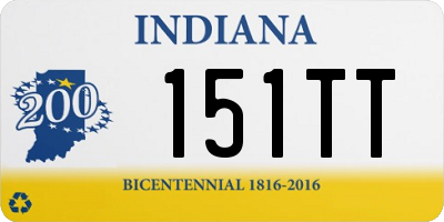 IN license plate 151TT