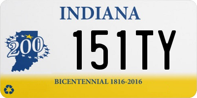 IN license plate 151TY