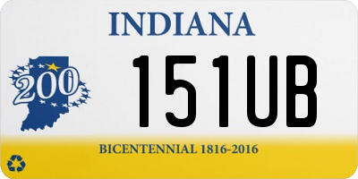 IN license plate 151UB