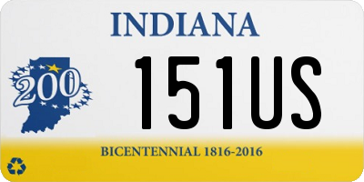 IN license plate 151US