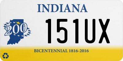 IN license plate 151UX