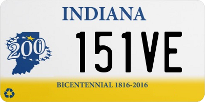 IN license plate 151VE