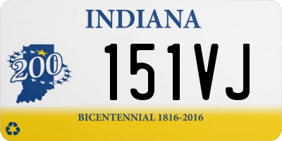 IN license plate 151VJ