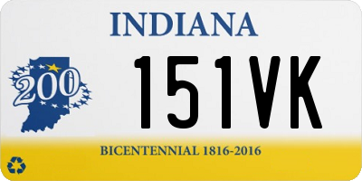 IN license plate 151VK