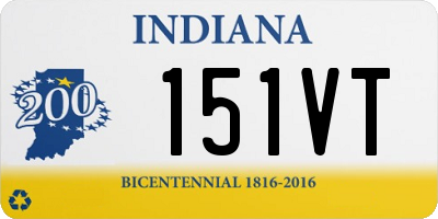 IN license plate 151VT