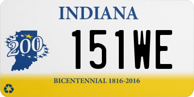 IN license plate 151WE