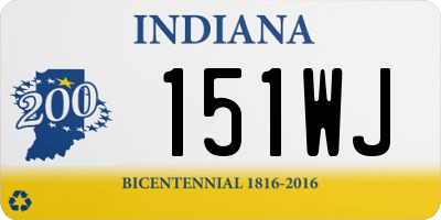 IN license plate 151WJ