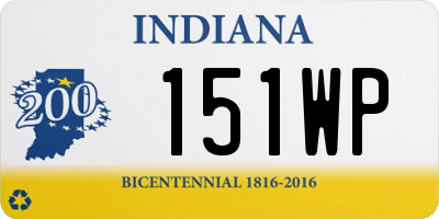 IN license plate 151WP