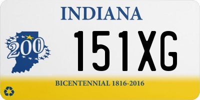 IN license plate 151XG