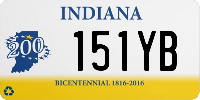 IN license plate 151YB