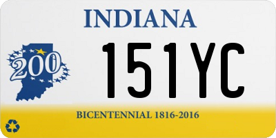 IN license plate 151YC