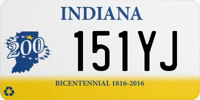 IN license plate 151YJ