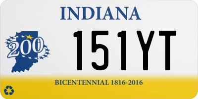 IN license plate 151YT