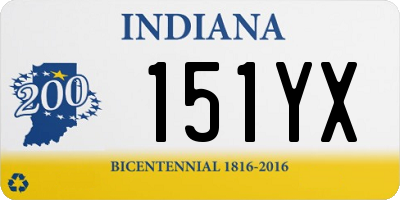 IN license plate 151YX