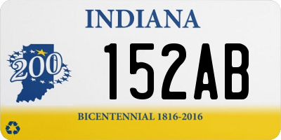 IN license plate 152AB