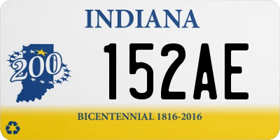 IN license plate 152AE