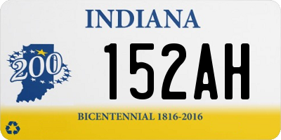 IN license plate 152AH