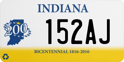 IN license plate 152AJ