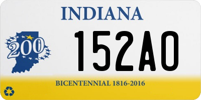 IN license plate 152AO