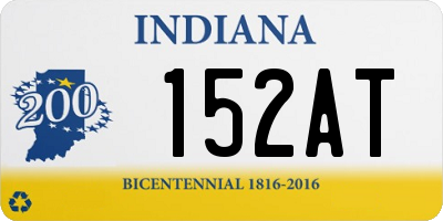 IN license plate 152AT