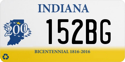 IN license plate 152BG