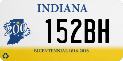 IN license plate 152BH