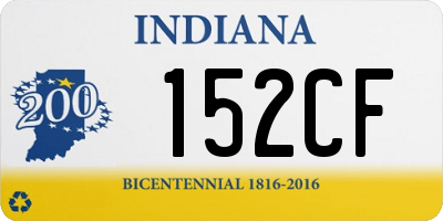 IN license plate 152CF