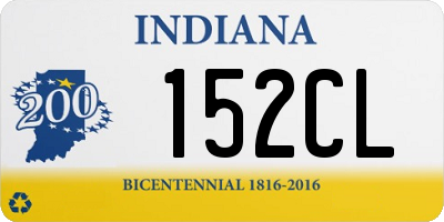 IN license plate 152CL