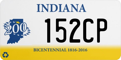 IN license plate 152CP