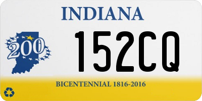 IN license plate 152CQ