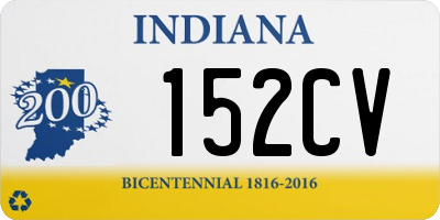 IN license plate 152CV