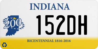 IN license plate 152DH