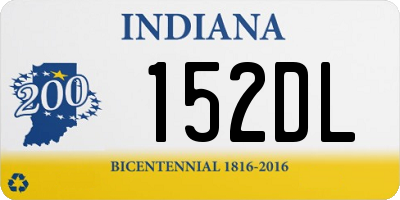 IN license plate 152DL