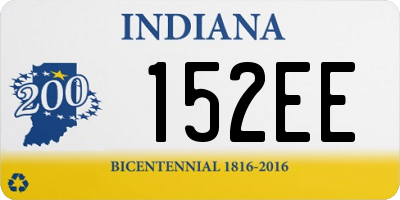 IN license plate 152EE