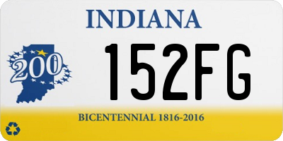 IN license plate 152FG