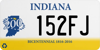 IN license plate 152FJ