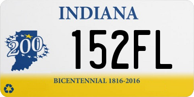 IN license plate 152FL