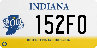 IN license plate 152FO