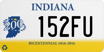 IN license plate 152FU