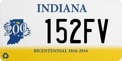 IN license plate 152FV