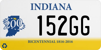 IN license plate 152GG