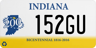 IN license plate 152GU