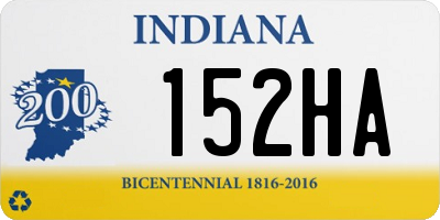 IN license plate 152HA
