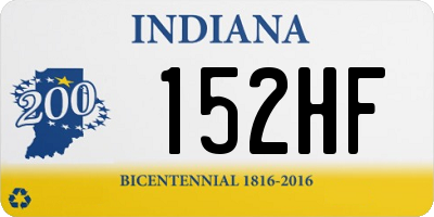 IN license plate 152HF