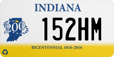 IN license plate 152HM