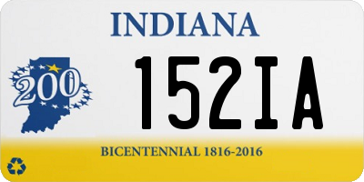 IN license plate 152IA