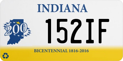IN license plate 152IF
