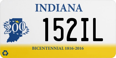 IN license plate 152IL